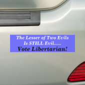 Bumper Sticker - Abstimmung Libertarian Autoaufkleber (Auf Auto)