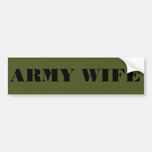 Bumper Sticker Army Wife Autoaufkleber