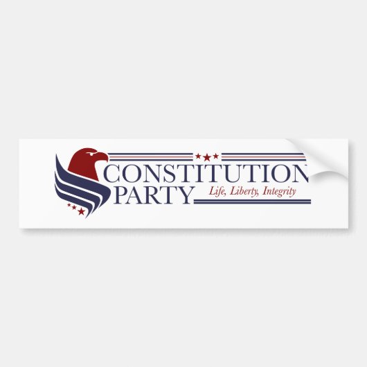 Bumper Sticker, Constitution Party Autoaufkleber (Vorne)