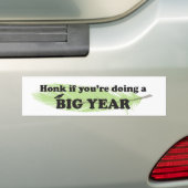 Bumper sticker for birders Big Year | | Feather Autoaufkleber (Auf Auto)