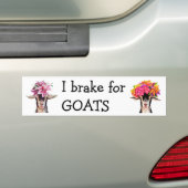 Bumper Sticker - I Brake For GOATS Autoaufkleber (Auf Auto)