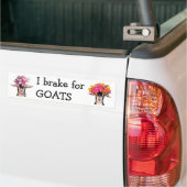Bumper Sticker - I Brake For GOATS Autoaufkleber (Auf Lkw)