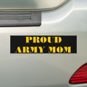 Bumper Sticker Proud Army Mom Autoaufkleber (Auf Auto)