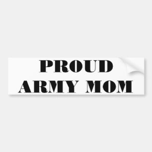 Bumper Sticker Proud Army Mom Autoaufkleber