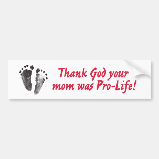 bumper_sticker_thank_God Autoaufkleber (Vorne)