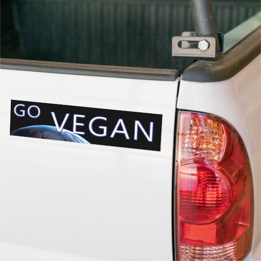 bumpersticker-VEGAN2 Autoaufkleber (Auf Lkw)
