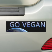 bumpersticker-VEGAN4 Autoaufkleber (Auf Auto)