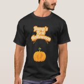 Bump's First Baby Pumpkin Fußstapfen Funny Hallowe T-Shirt (Vorderseite)