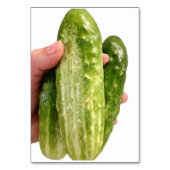 Bumpy Cucumbers, adjektive Lesekarten Tischnummer (Vorderseite)