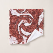 Bumpy felsigen Korallen und weiße Flecken Badhandtuch Set (Waschlappen)