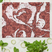 Bumpy felsigen Korallen und weiße Flecken Geschirrtuch (Gefaltet)