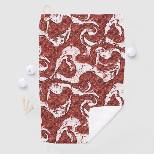 Bumpy felsigen Korallen und weiße Flecken Golfhandtuch (Insitu)