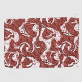 Bumpy felsigen Korallen und weiße Flecken Golfhandtuch (Horizontal)