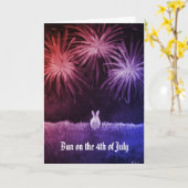 Bun am 4. Juli Karte (Gelbe Blume)