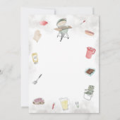 Bun and Burger Baby Shower Einladung (Rückseite)