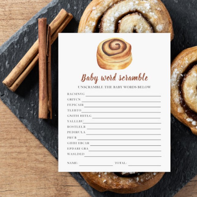 Bun Baby Dusche - Baby Word Scramble (Von Creator hochgeladen)