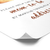 Bun baby dusche hilft dem geschäftigen Mama-to-Be- Poster (Ecke)