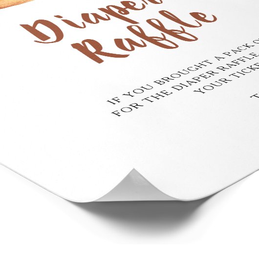 Bun baby dusche - Windeln Tomate Poster (Ecke)