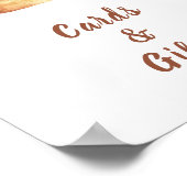 Bun cinnamon Baby Dusche Karten und Geschenke Poster (Ecke)