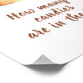 Bun cinnamon - erraten Sie, wie viele Bonbons in G Poster (Ecke)