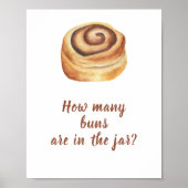 Bun cinnamon - Raten Sie mal, wie viele Brunnen Poster (Vorne)