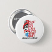 Bun-Face-Maske "Getüff Mental Health Worker" Button (Vorne & Hinten)