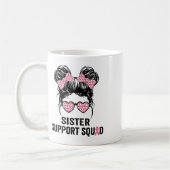 Bun Gl Sister Support Squad Brustkrebs-Auszeichnun Kaffeetasse (Links)