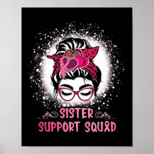 Bun Gl Sister Support Squad Brustkrebs-Auszeichnun Poster