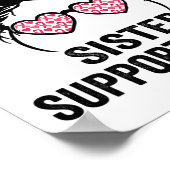 Bun Gl Sister Support Squad Brustkrebs-Auszeichnun Poster (Ecke)