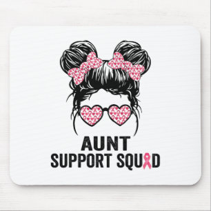 Bun Gles Tante Support Squad Brustkrebs-Auswarnen Mousepad