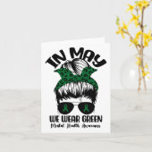 Bun im Mai tragen wir ein grünes Bewusstsein für p Karte (Gelbe Blume)