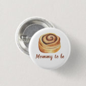 Bun im Ofen Baby Shower - werdende Mutter Button (Vorne & Hinten)