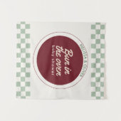 Bun im Ofen Begrüßungsschild Wandteppich (Vorderseite (Horizontal))