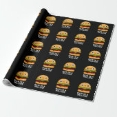 Bun in a Million Funny Burger Pun Dark BG Geschenkpapier (Ungerollt)