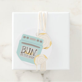Bun in der Oven Baby Dusche Geschenkanhänger