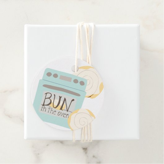 Bun in der Oven Baby Dusche Geschenkanhänger (Beispiel)