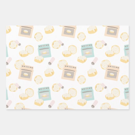 Bun in der Oven Baby Dusche Geschenkpapier Set (Vorderseite)