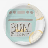 Bun in der Oven Baby Dusche Pappteller (Vorderseite)