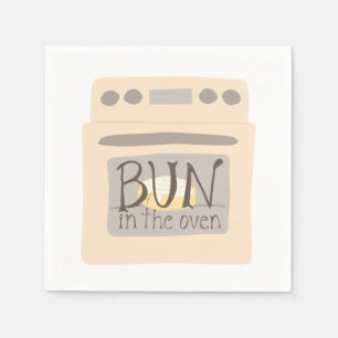 Bun in der Oven Baby Dusche Serviette