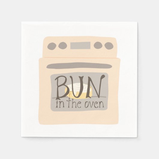 Bun in der Oven Baby Dusche Serviette (Vorderseite)