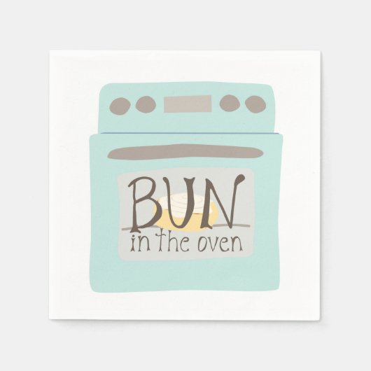 Bun in der Oven Baby Dusche Serviette (Vorderseite)