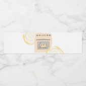 Bun in der Oven Baby Dusche Wasserflaschenetikett (Einzelnes Label)