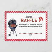 Bun in der Oven Baby-Q Barbeque Diaper Raffle Begleitkarte (Vorderseite)