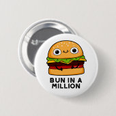 Bun in einer Million lustiger Burger Puppe Button (Vorne & Hinten)