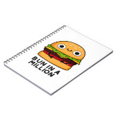 Bun in einer Million lustiger Burger Puppe Notizblock (Linke Seite)