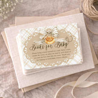 Bun in Oven Baby Shower Books for Baby Card Begleitkarte