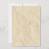 Bun in Oven Baby Shower Brot Blue Floral Einladung (Rückseite)