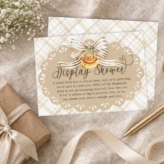 Bun in Oven Baby Shower Display Shower Card Begleitkarte