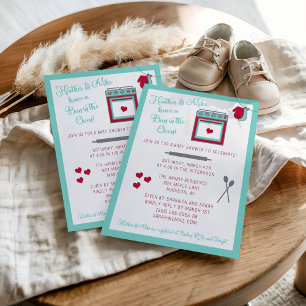 Bun in Oven Baby Shower Einladung