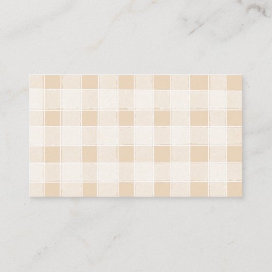 Bun in Oven Baby Shower Note for Baby Begleitkarte (Rückseite)